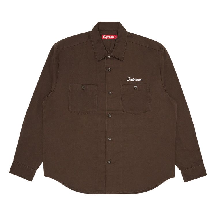 Supreme American Psycho Work Shirt 'Brown'