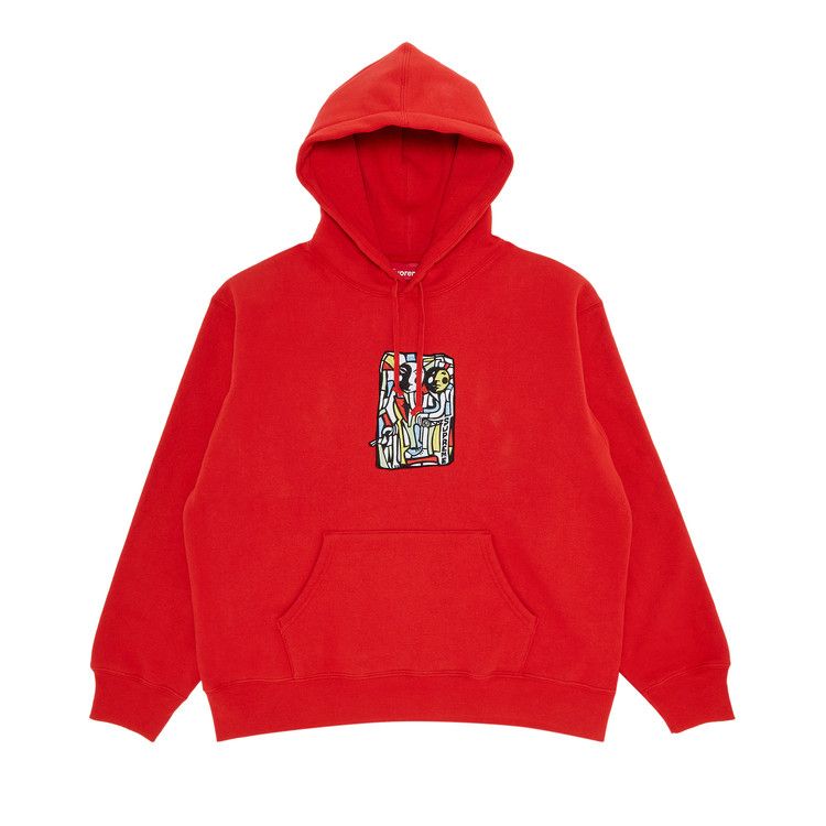 Supreme Neil Blender Mosaic Hooded Sweatshirt 'Burnt Red'