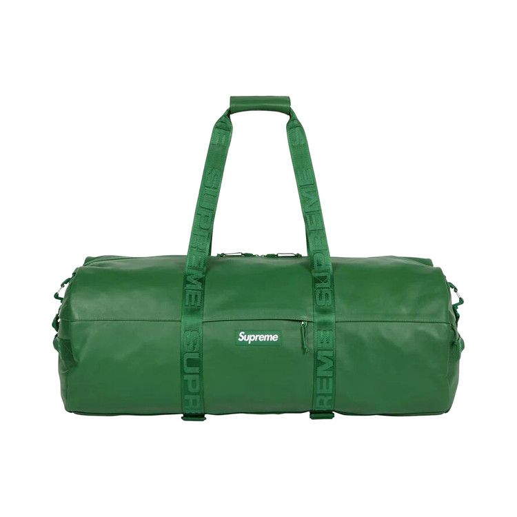 Supreme Leather Large Duffle Bag 'Green'