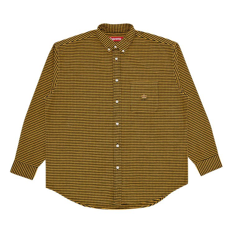 Supreme Loose Fit Flannel Oxford Shirt 'Yellow Plaid'