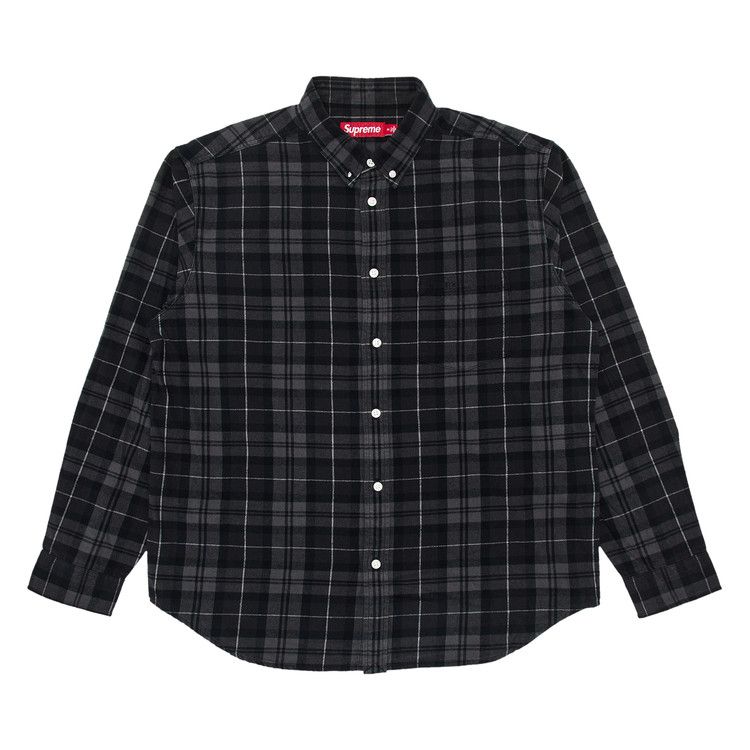 Supreme Plaid Flannel Shirt 'Black'