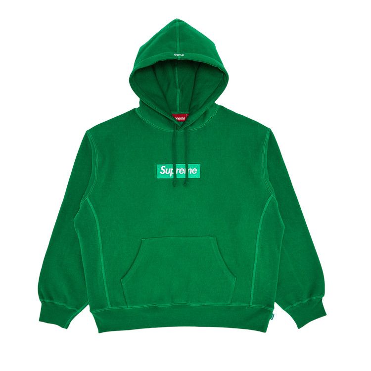 Supreme Box Logo Hooded Sweatshirt 'Green'