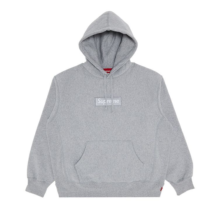 Supreme Box Logo Hooded Sweatshirt 'Heather Grey'
