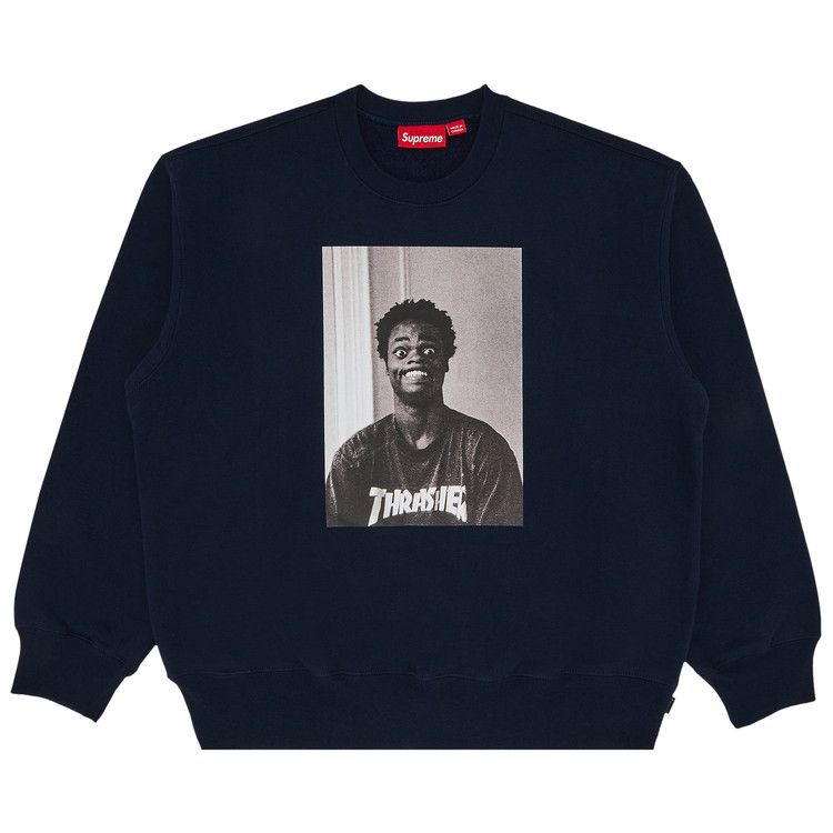 Supreme x Thrasher Crewneck 'Navy'