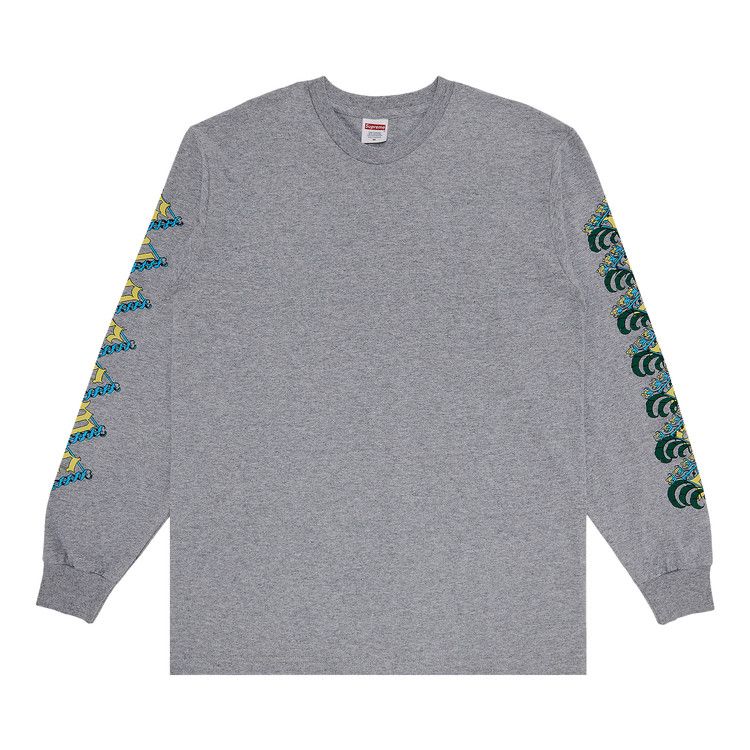 Supreme Strawberries Long-Sleeve Tee 'Heather Grey'