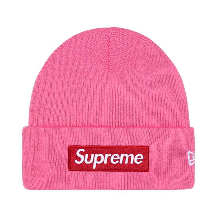 Supreme New Era Box Logo Beanie 'Magenta'