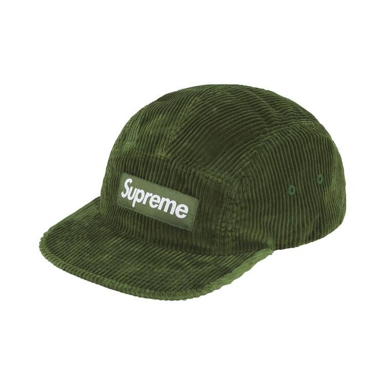 Supreme Corduroy Camp Cap 'Olive'