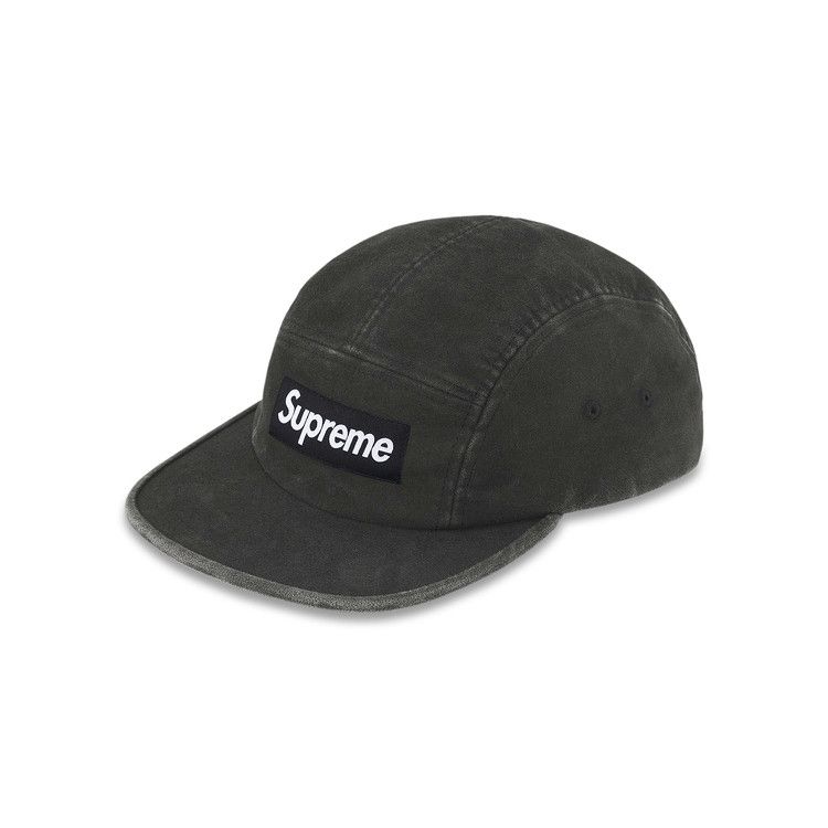 Supreme 2-Tone Moleskin Camp Cap 'Black'