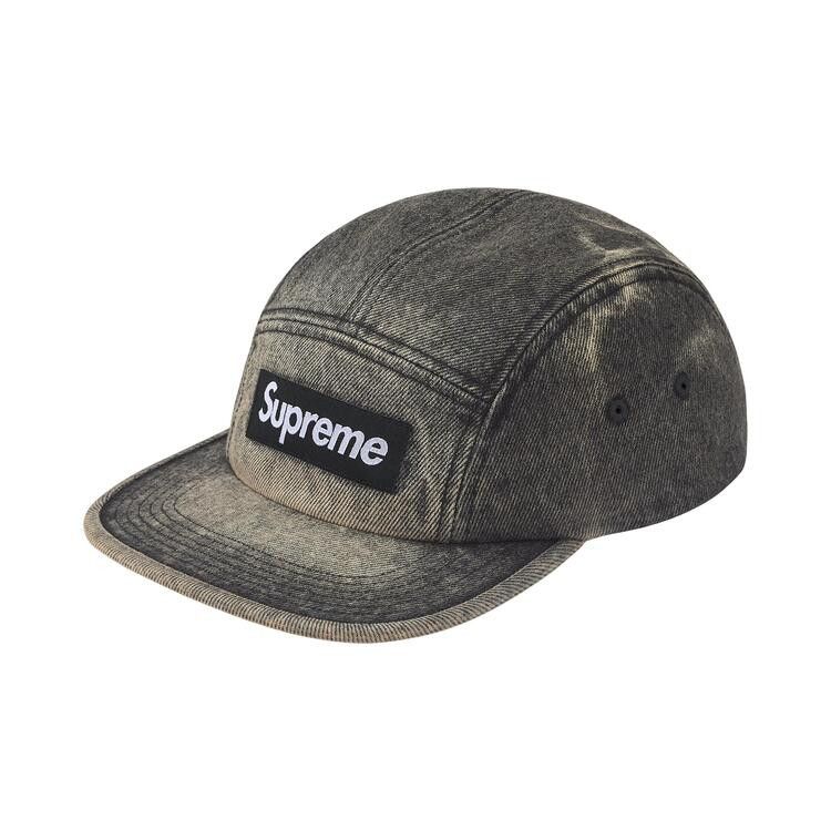 Supreme Denim Camp Cap 'Washed Black'
