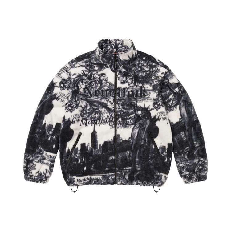 Supreme New York Fleece Jacket 'White'