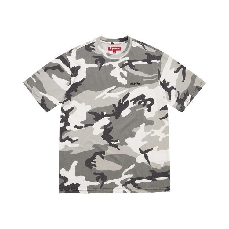 Supreme Washed Short-Sleeve Top 'Snow Camo'