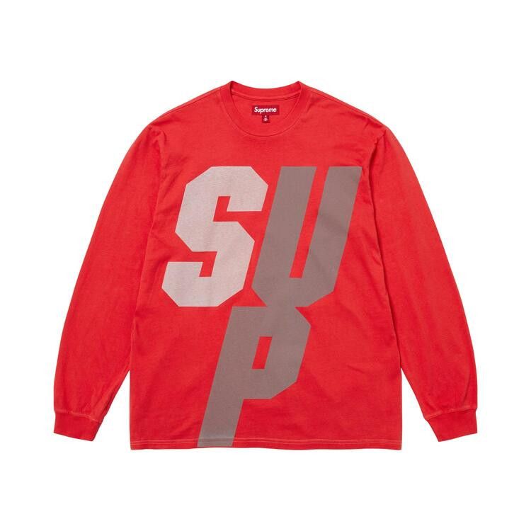 Supreme Reflective Long-Sleeve Top 'Red'