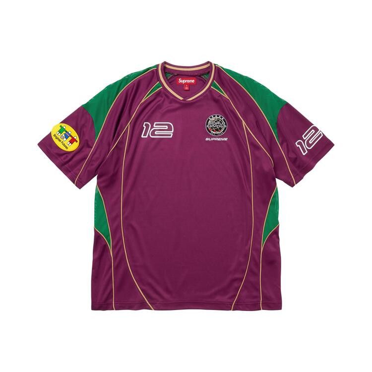 Supreme Piping Soccer Jersey 'Raspberry'