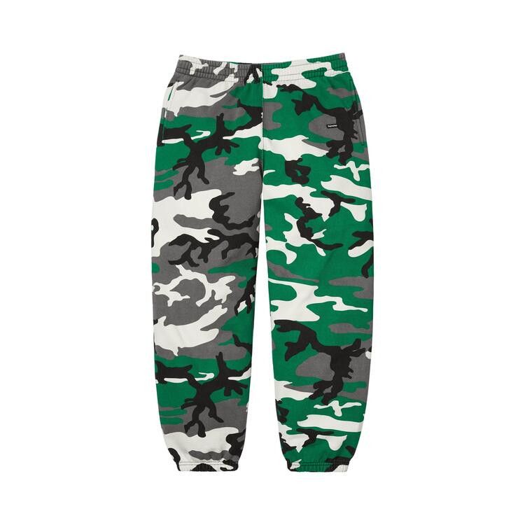 Supreme Small Box Sweatpant 'Green Camo'