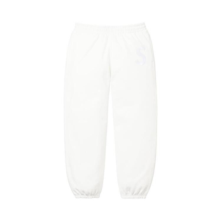Supreme S Logo Sweatpant 'White'
