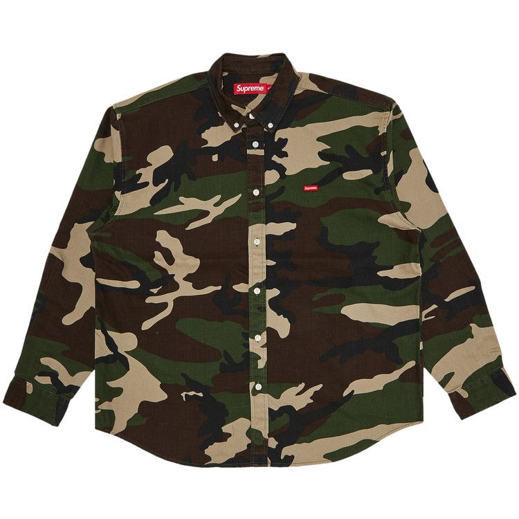 Supreme Small Box Denim Shirt 'Woodland Camo'
