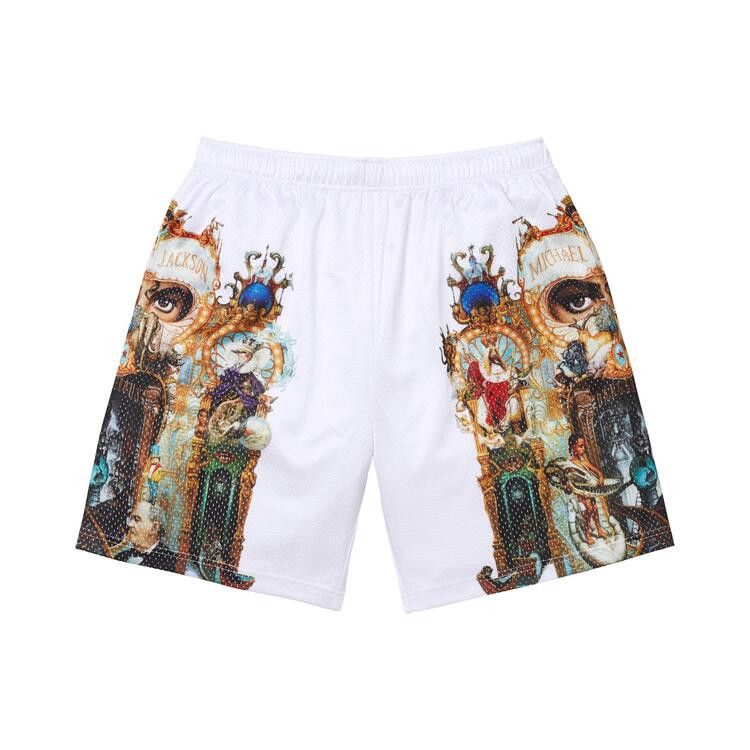 Supreme Michael Jackson Dangerous Mesh Short 'White'