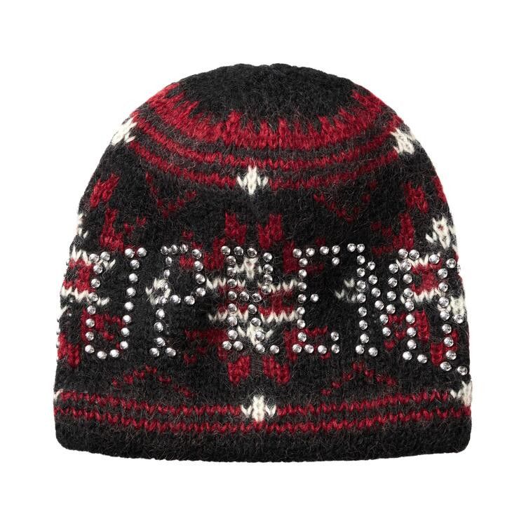 Supreme Studded Fair Isle Beanie 'Black'