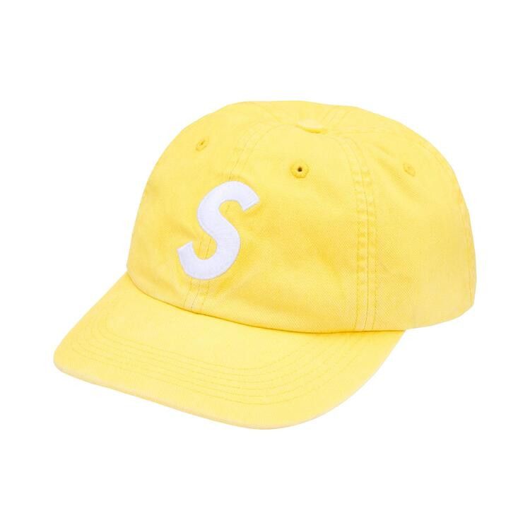 Supreme Washed Canvas S Logo 6-Panel 'Yellow'