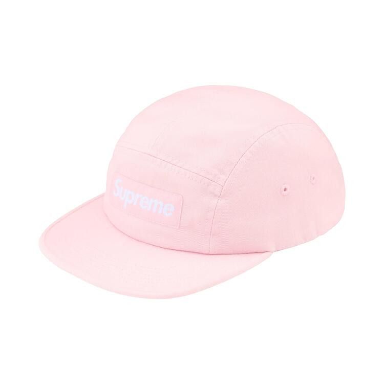 Supreme Washed Chino Twill Camp Cap 'Pink'
