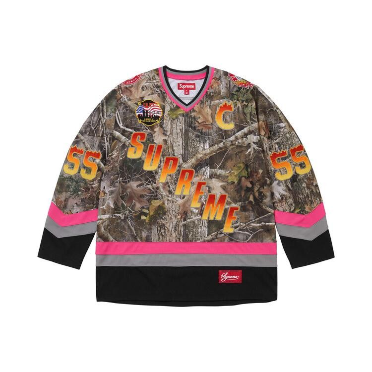 Supreme x FDNY Hockey Jersey 'True Timber Kanati Camo'