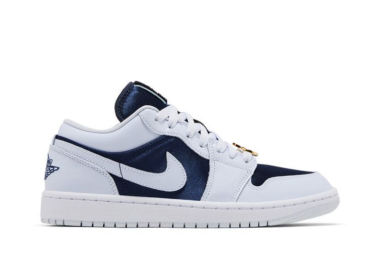 Wmns Air Jordan 1 Low SE 'Midnight Navy Gold Charms'