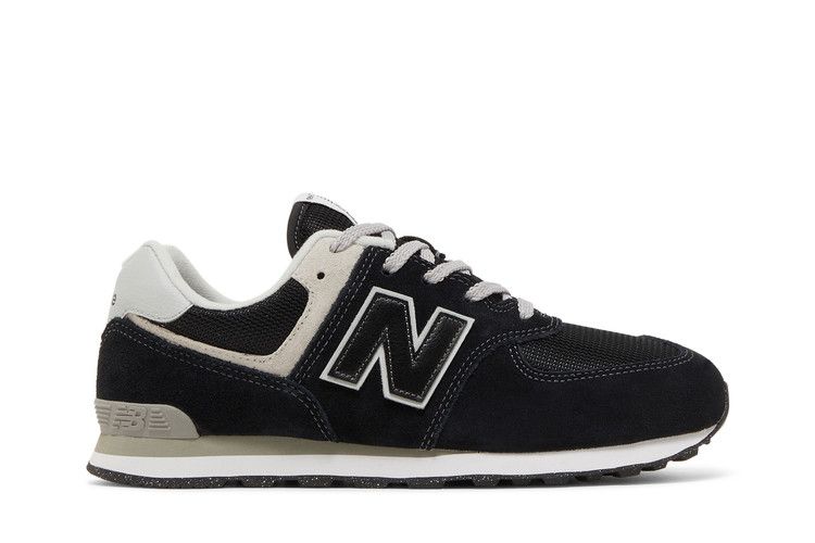 New Balance 574 Big Kid 'Core Pack - Black White'