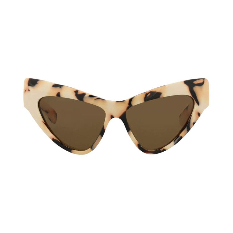 Gucci Cat Eye Sunglasses 'Ivory/Brown'