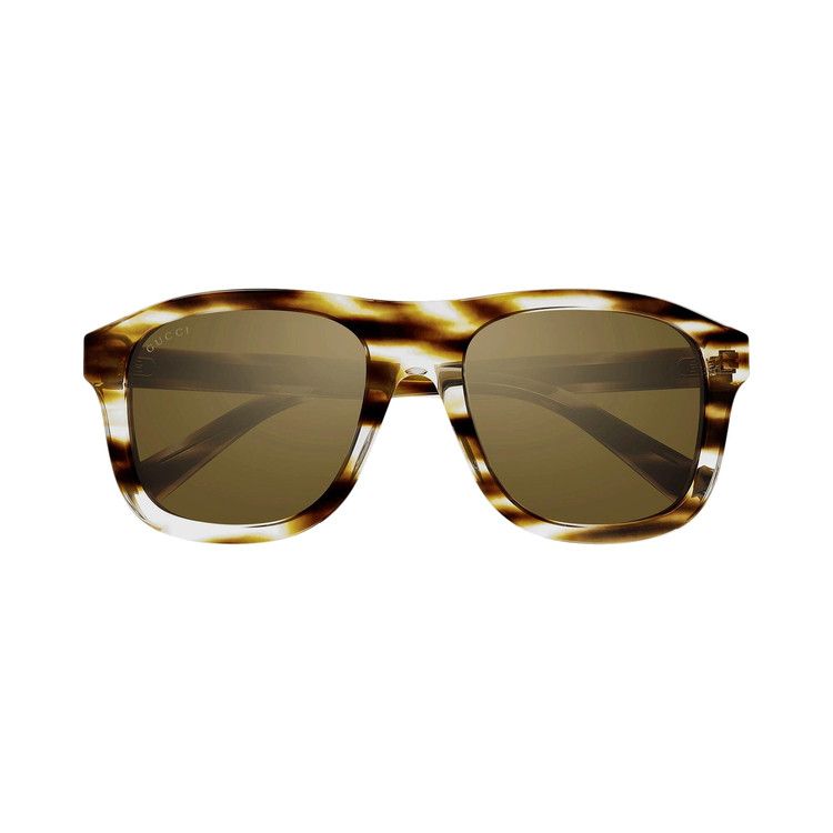 Gucci Square Sunglasses 'Havana/Bronze'