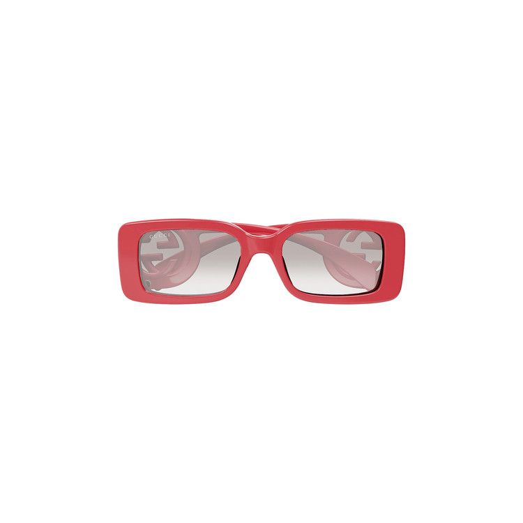 Gucci Rectangular Frame Sunglasses 'Red'
