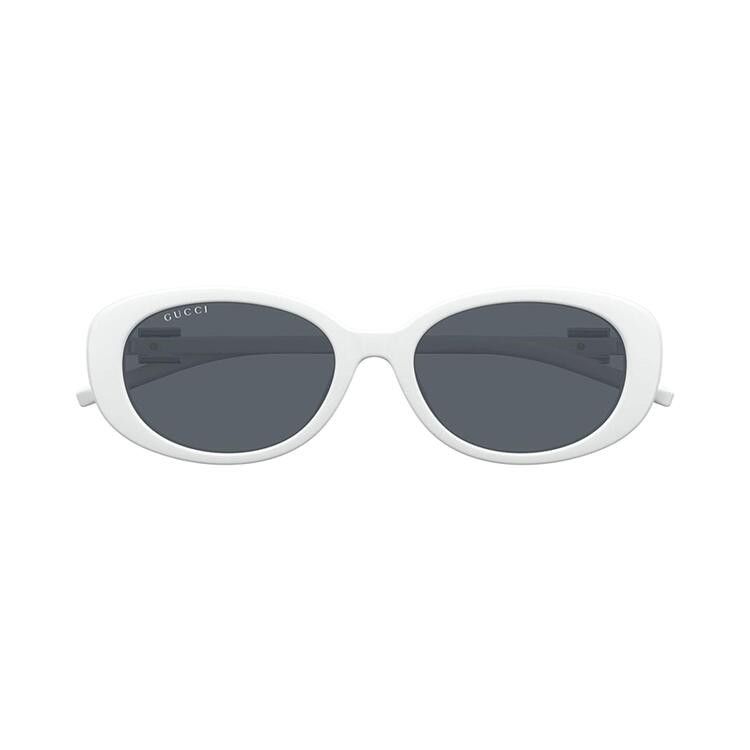 Gucci Oval Sunglasses 'White'