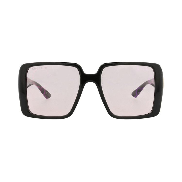 Gucci Square Sunglasses 'Black/Pink'