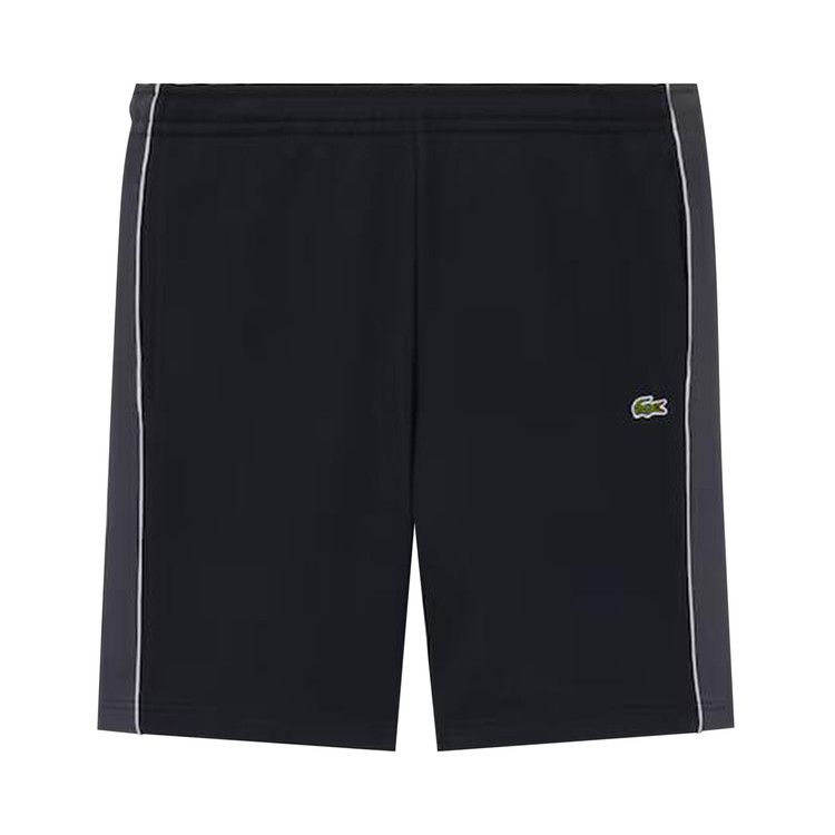 Lacoste Regular Fit Colorblock Fleece Shorts 'Blackbird/Graphite'