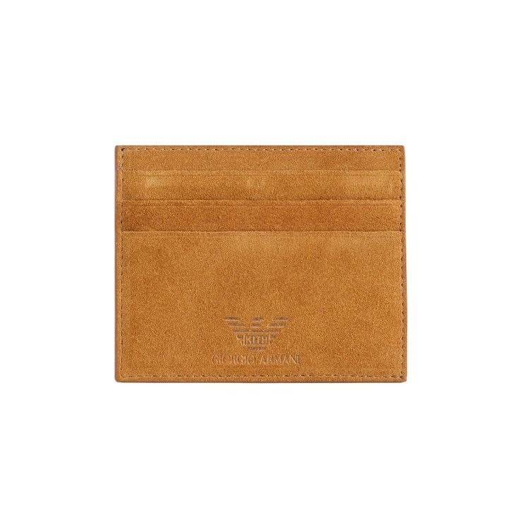 Kith Giorgio Armani & Suede Card Holder 'Tan'