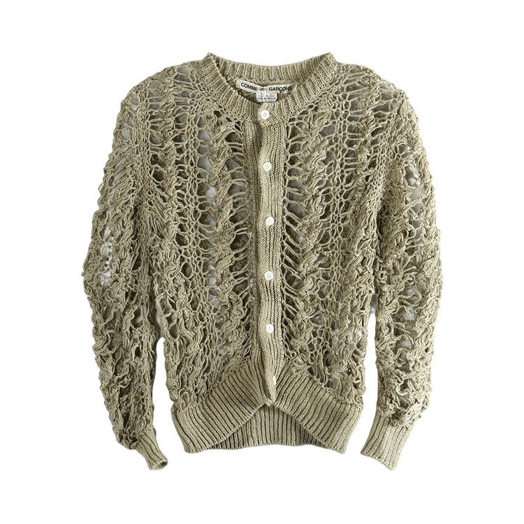 Comme des Garçons Sheer Knit Cardigan 'Ecru'