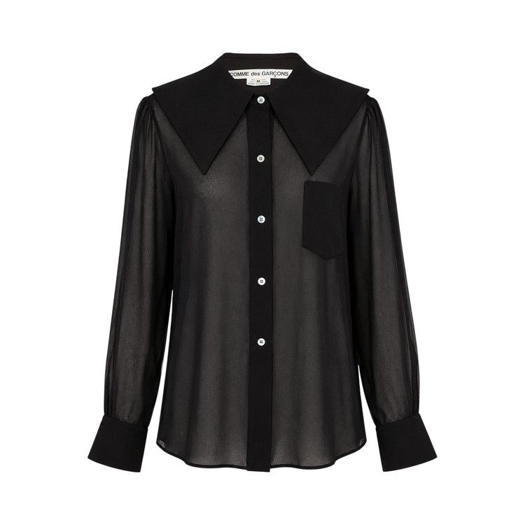Comme des Garçons Flap Shoulder Blouse 'Black'