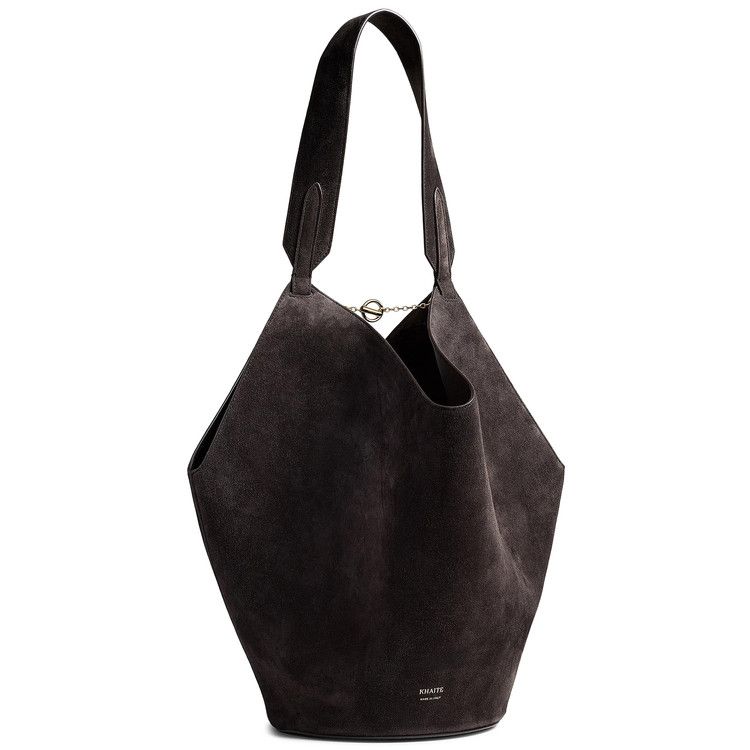 Khaite Lotus Small Tote 'Dark Brown'