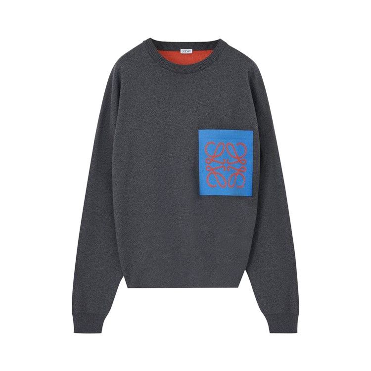 Loewe Anagram Pocket Sweater 'Grey/Blue'