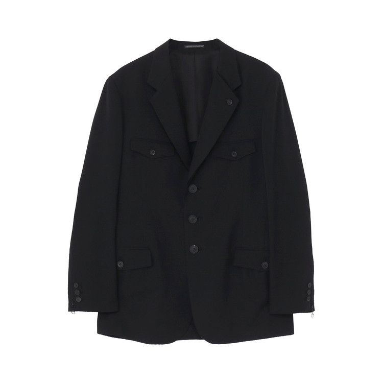 Yohji Yamamoto Pour Homme Double Left Lapel Jacket 'Black'
