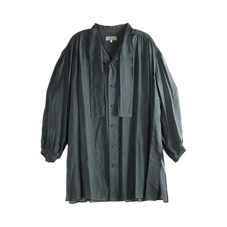 Yohji Yamamoto Pour Homme Scarf Gather Blouse 'Black'