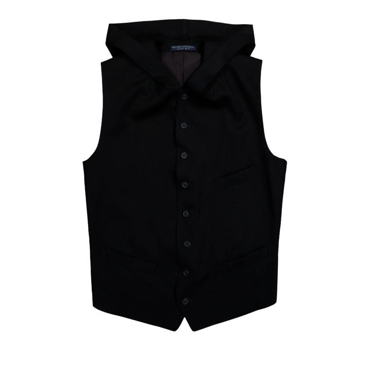 Yohji Yamamoto Pour Homme Hooded Vest 'Black'