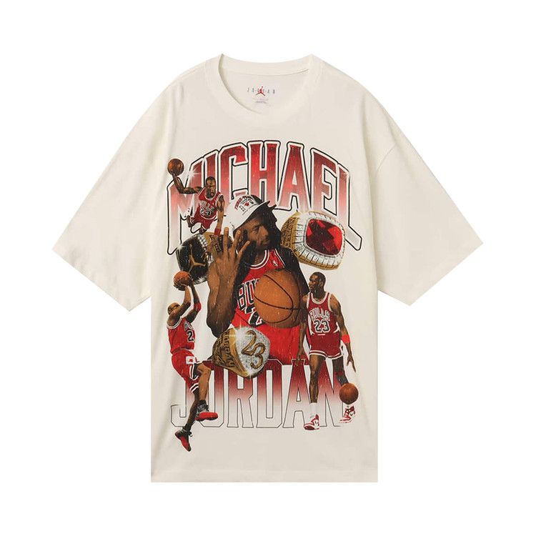 Air Jordan Flight Essentials Oversized T-Shirt 'Sail/Varsity Red'