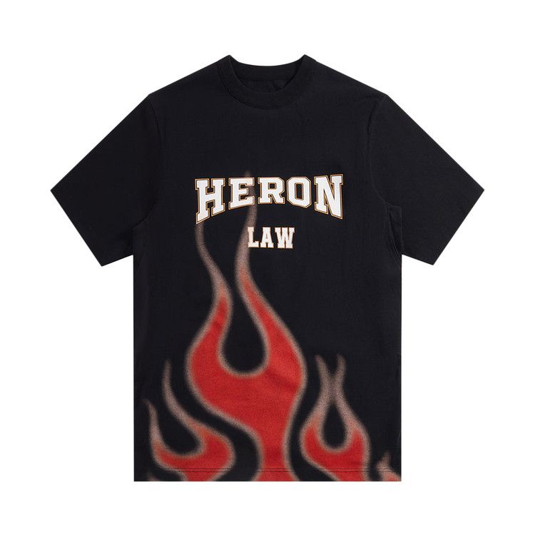 Heron Preston Heron Law Flames T-Shirt 'Black'