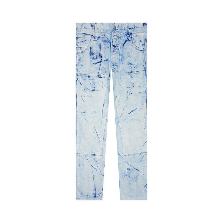 Heron Preston Overdyed Spray Canvas Carpenter Jeans 'Blue'