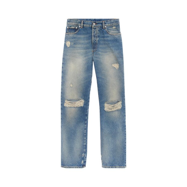 Heron Preston Distressed Regular Jeans 'Vintage Blue'