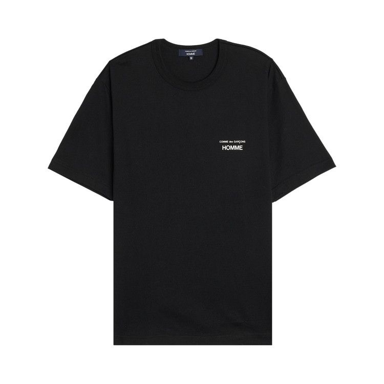 Comme des Garçons Homme Plus Jersey Garment Print Logo T-Shirt 'Black'