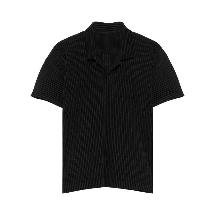 Homme Plissé Issey Miyake Basics Polo Shirt 'Black'