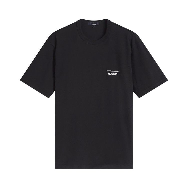 Comme des Garçons Homme Cotton Jersey Print Logo T-Shirt 'Black'