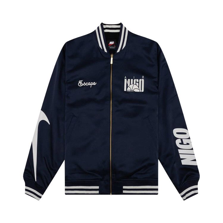 Nike x NIGO Coach Jacket 'Midnight Navy/Black'