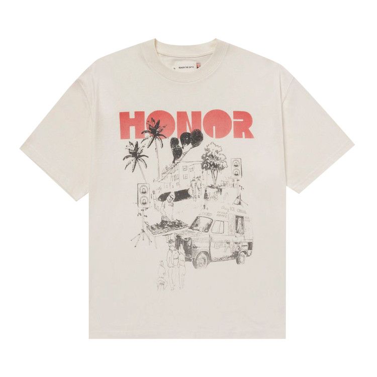 Honor The Gift Block Party Tee 'Bone'